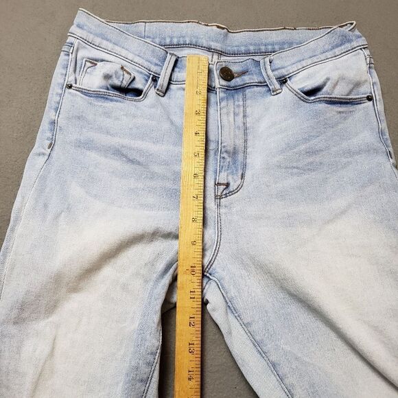 BDG High Rise Twig Crop Ankle Distressed Blue Jeans 28w light wash - Picture 10 of 12